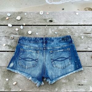Rare Vintage Abercrombie & Fitch Denim Cutoff Shorts Size 27